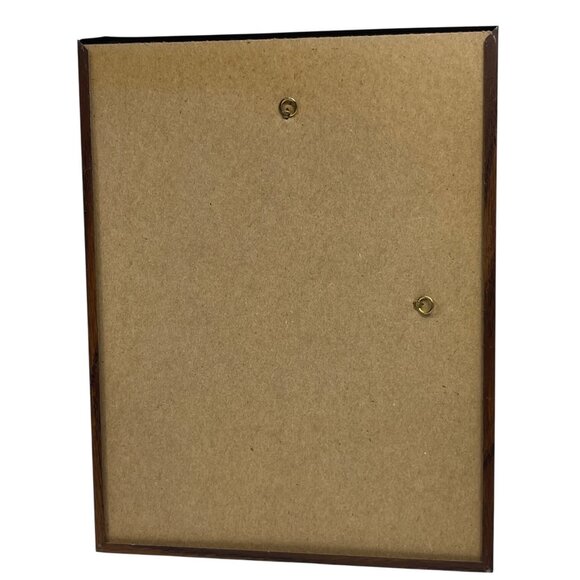 Vintage Wooden Frame With Glass & Gold Trim 8x10 90h - Picture 2 of 4